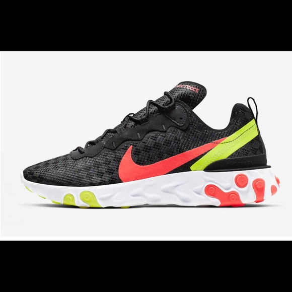 Nike React Element 55 Black CJ0782 001 Men Sizes - Picture 2 of 6